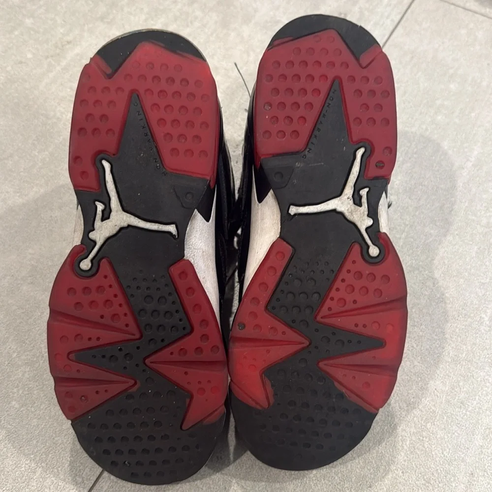 Nike Jordan Black and Red High-Top Basketball Sneakers